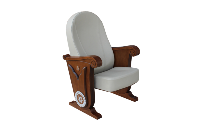 Wooden Armrest Theater Chair